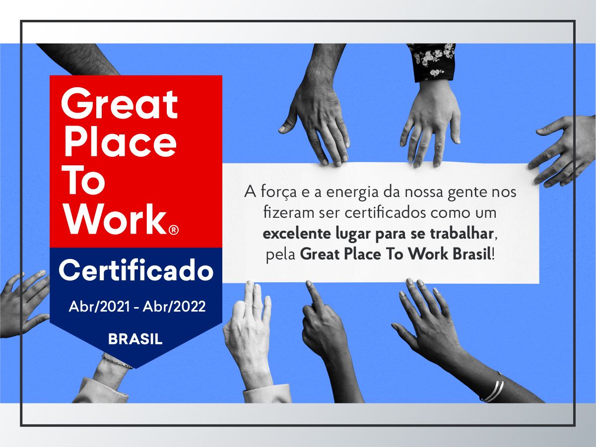 DCCO é novamente certificada pela Great Place To Work Brasil